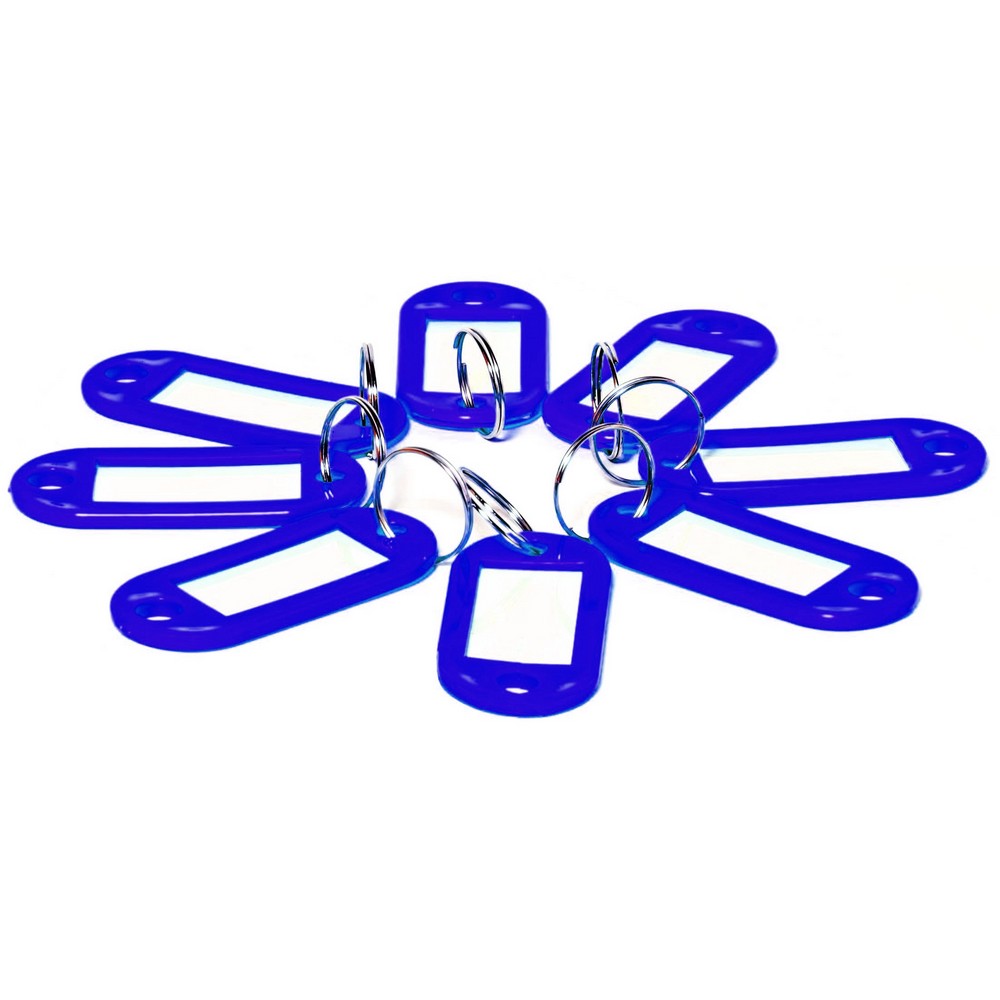 Breloczek do kluczy /10szt/ niebieski | biuroweokazje.pl | Przekonaj się sam