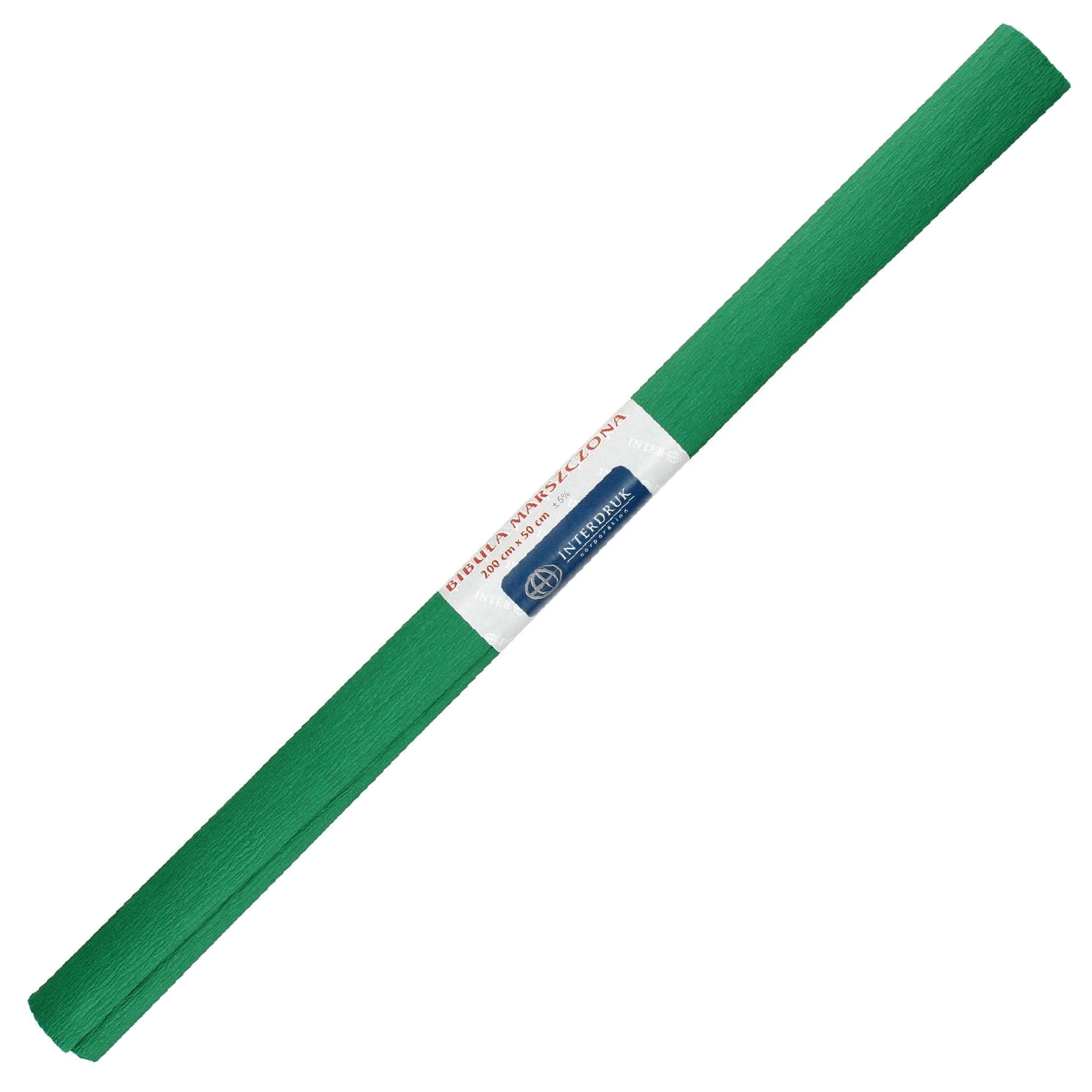 Bibuła marszczona zielona ciemna 