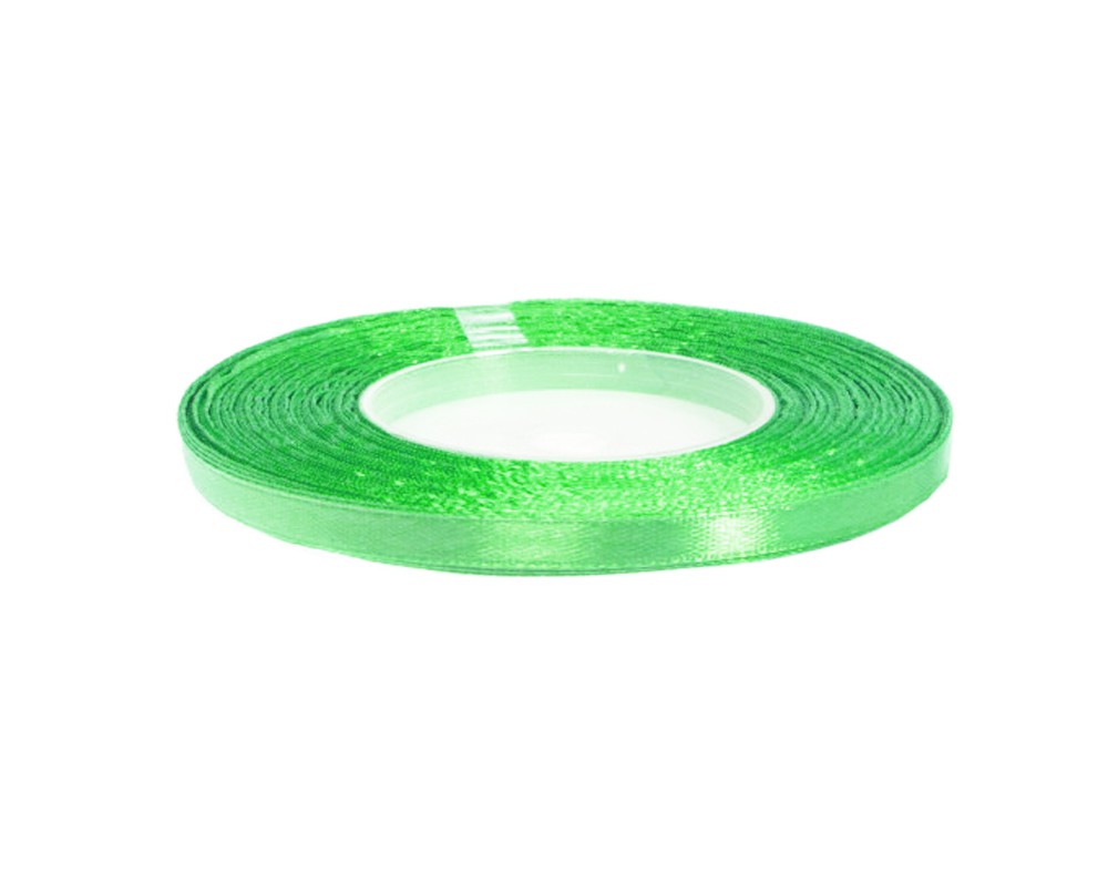 Wstążka Brewis satynowa 6 mm 32 m jasno-zielony | biuroweokazje.pl | Weź najlepsze!