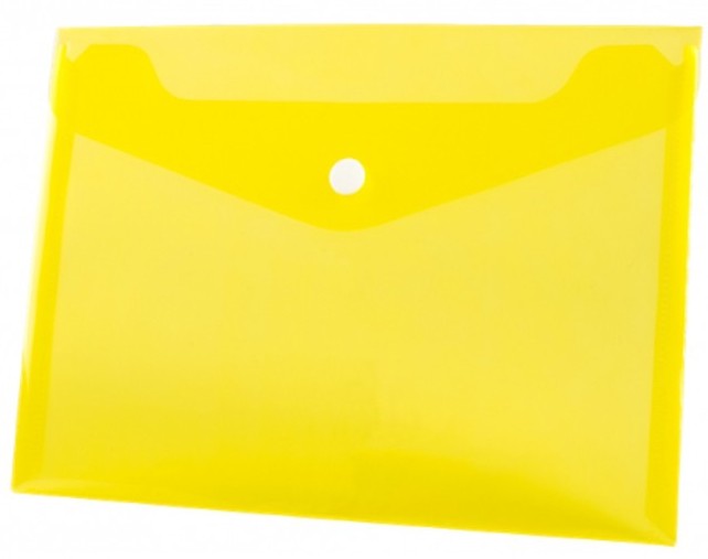 Koperta pp na zatrzask A4 żółta Tetis | biuroweokazje.pl | Kup bez ryzyka!