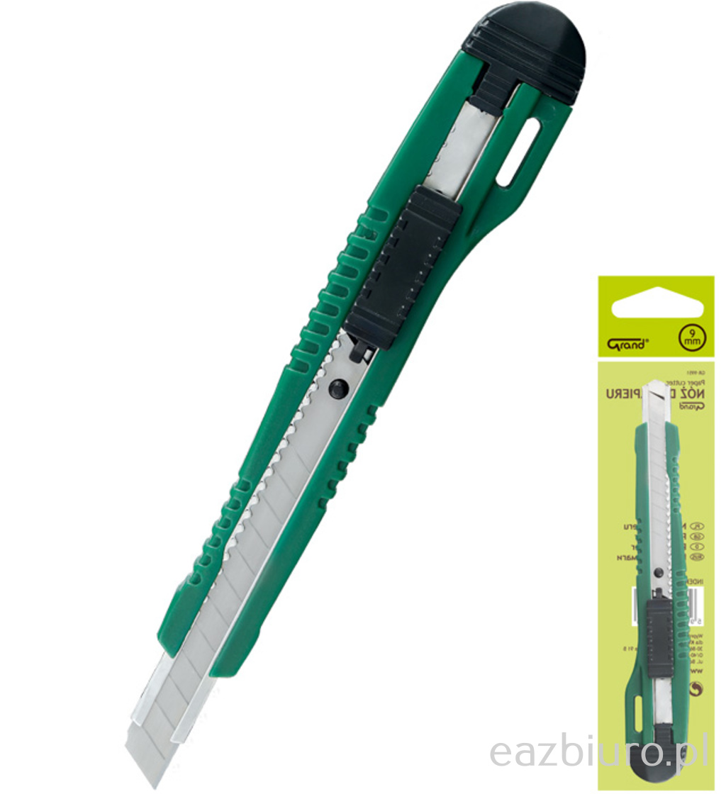 Nóż do tapet mały z blokadą gr-9951 | biuroweokazje.pl | Działaj teraz!