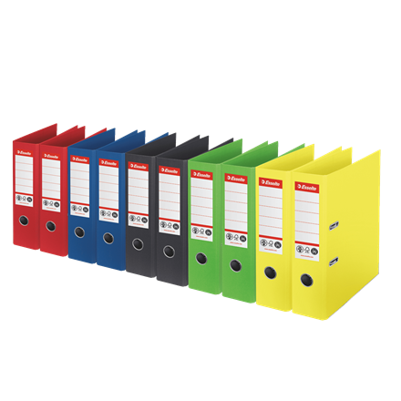 Segregator Esselte no1 neutralny pod względem emisji co2, A4, 75 mm, mix kolorów | biuroweokazje.pl | Dodaj do koszyka!