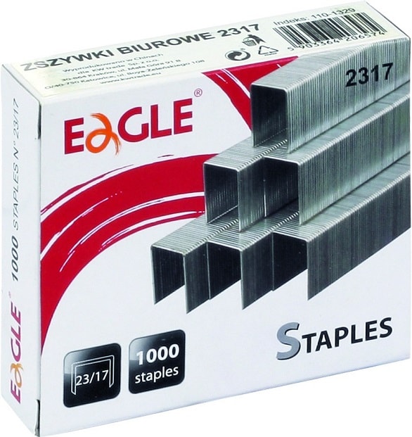 Zszywki Eagle 23 17 zestaw 1000 sztuk | biuroweokazje.pl | Zyskaj więcej!