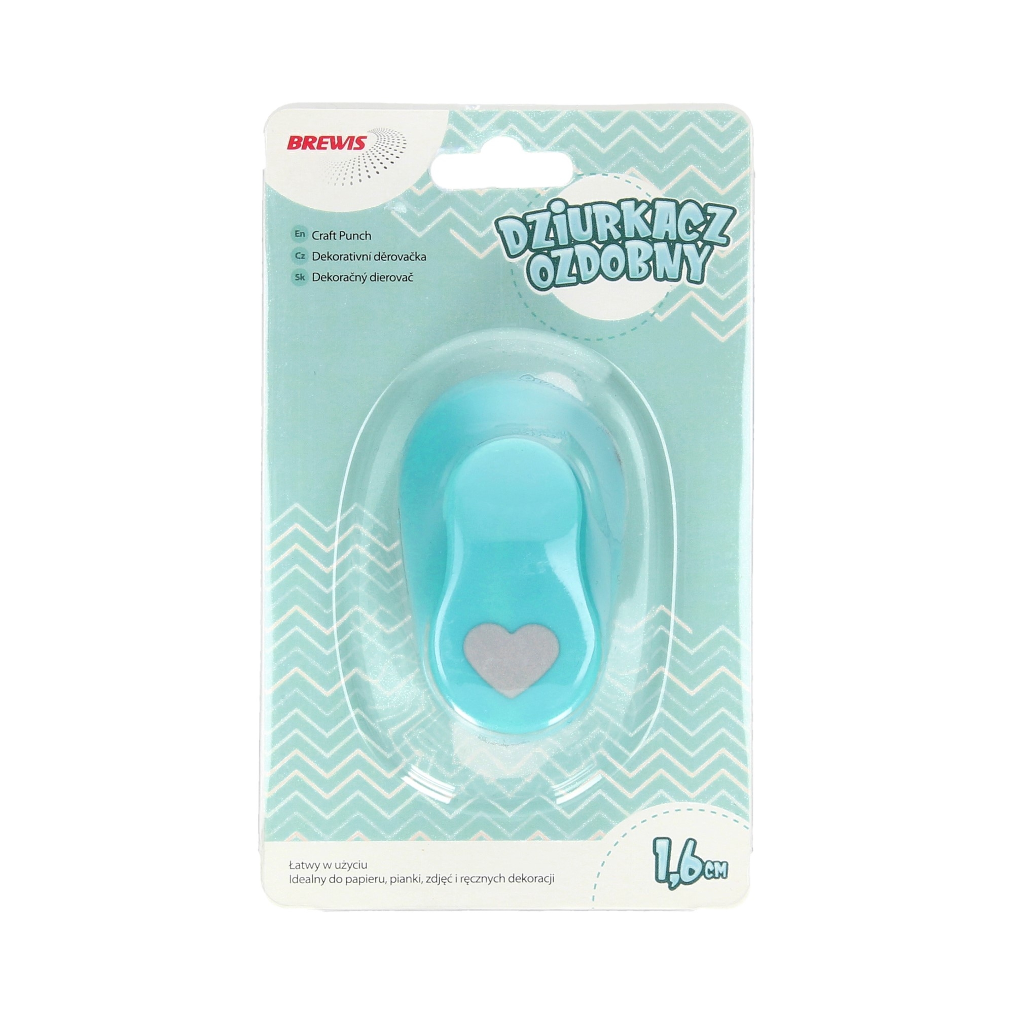 Dziurkacz ozdobny 1,6 cm serce | biuroweokazje.pl | Wybierz najlepsze!