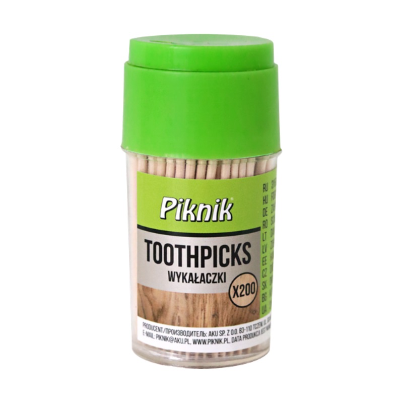 Wykałaczki drewniane Piknik zestaw 200 sztuk. | biuroweokazje.pl | Zamów rozsądnie!
