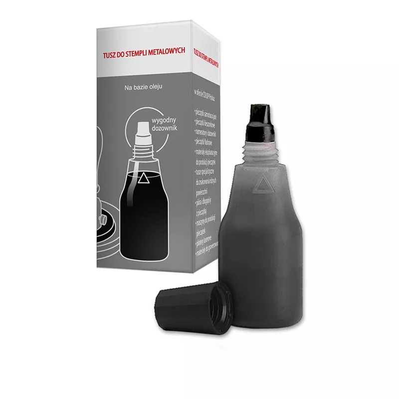 Tusz Colop do stempli metalowych czarny 25 ml | biuroweokazje.pl | Skorzystaj dziś!