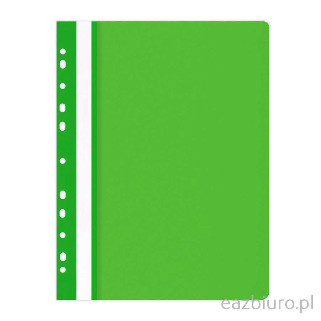 Skoroszyt Plastikowy oczkowy zielony miękki | biuroweokazje.pl | Zamów szybko!