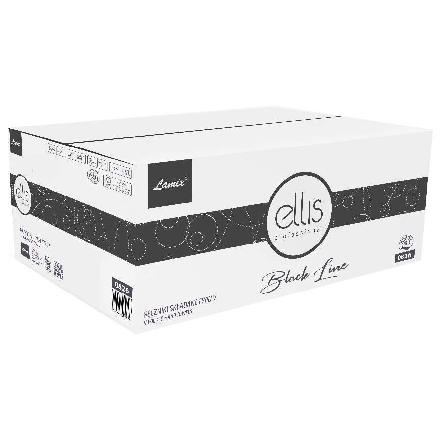 Ręcznik zz ellis professional simple czarny 20 opakowań | biuroweokazje.pl | Skorzystaj z rabatu!