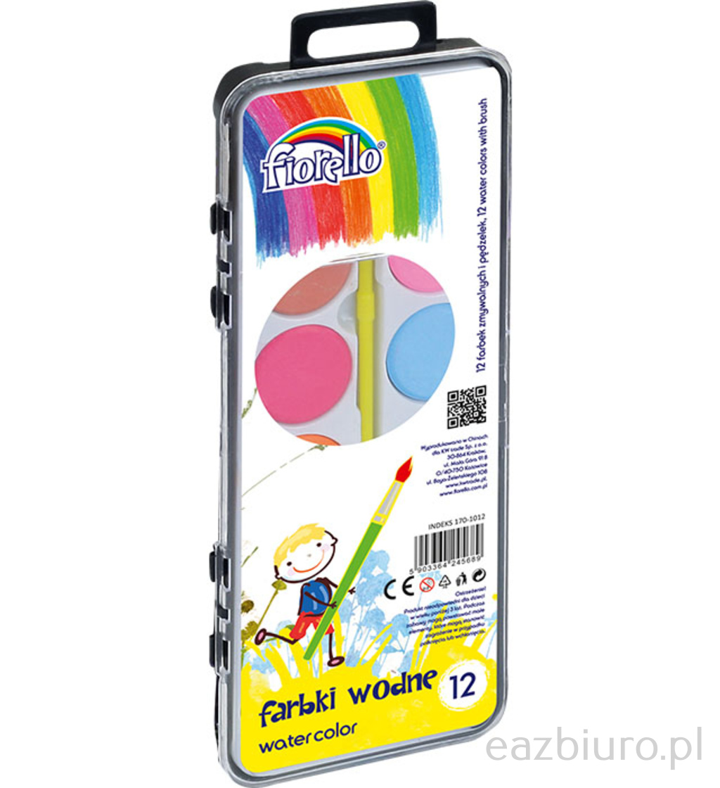 Farbki wodne Grand 12 kolorów p B2112 | biuroweokazje.pl | Kup taniej!