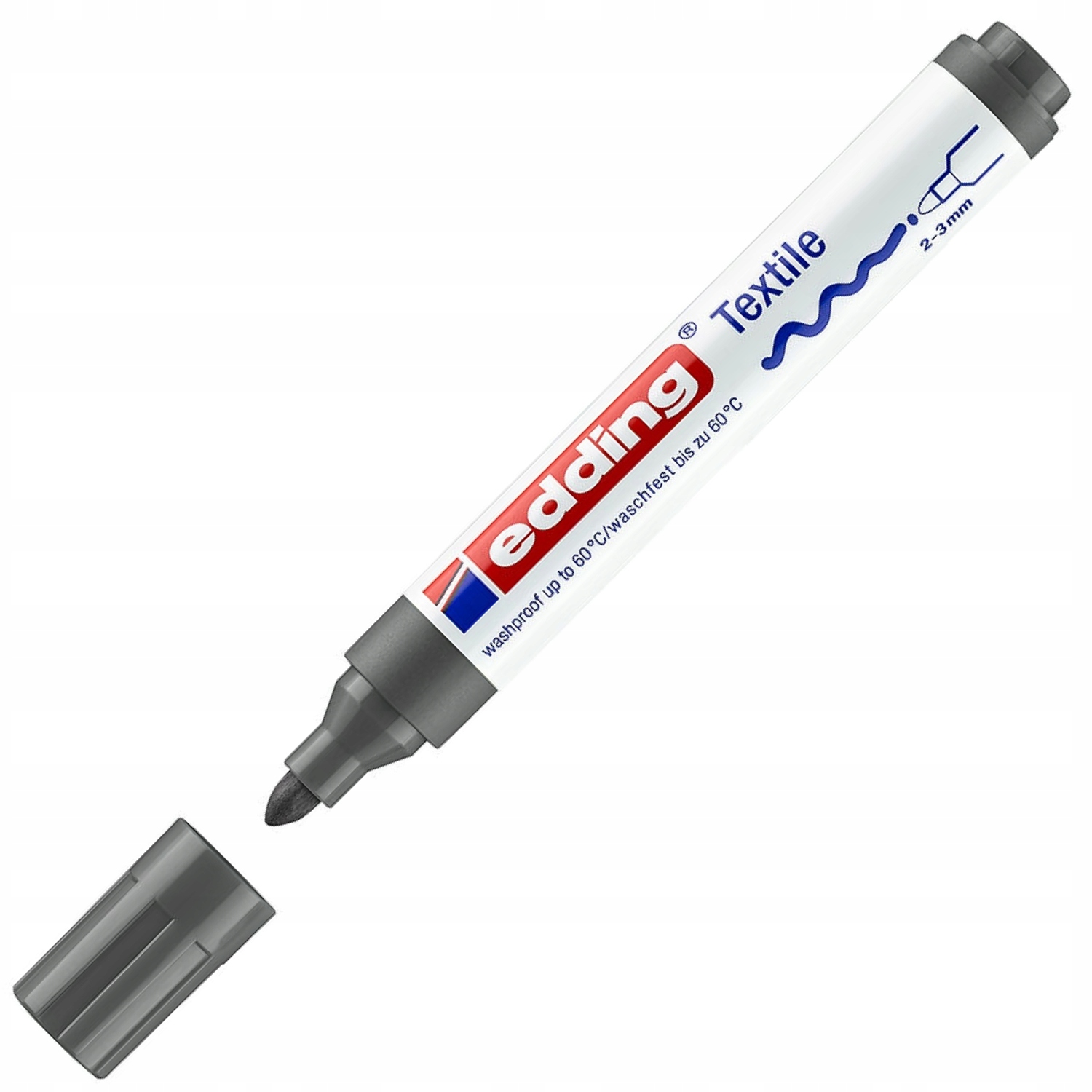 Marker do tkanin szary Edding 3 mm okrągły | biuroweokazje.pl | Zamów wygodnie!