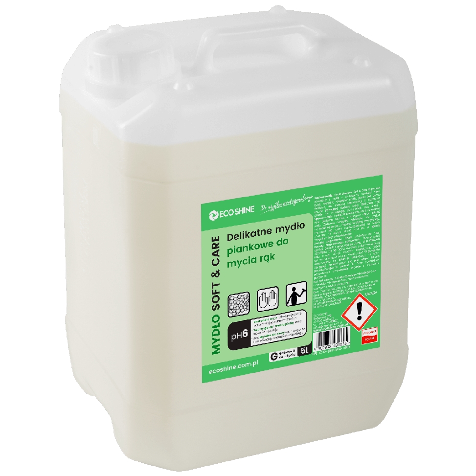 Eco Shine soft & care 5 l mydło do dozowników pianowych | biuroweokazje.pl | Skorzystaj z rabatu!
