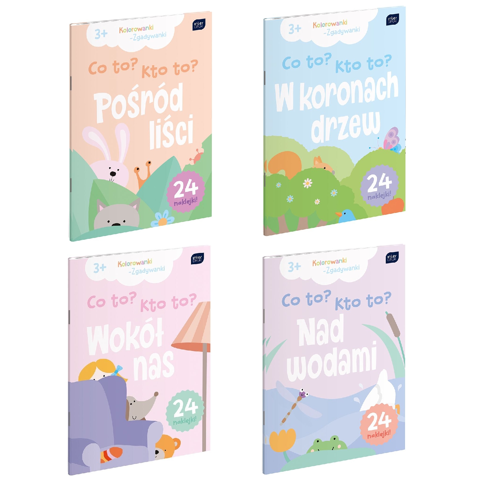 Kolorowanka A4 z naklejkami co to? kto to? mix | biuroweokazje.pl | Kup z dostawą!