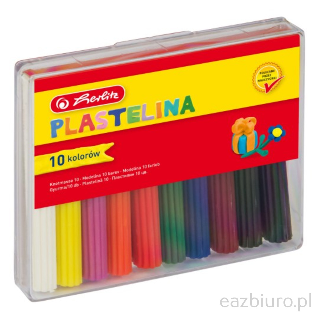 Plastelina Herlitz 10 kolorów do biura | biuroweokazje.pl | Zamów z gwarancją!