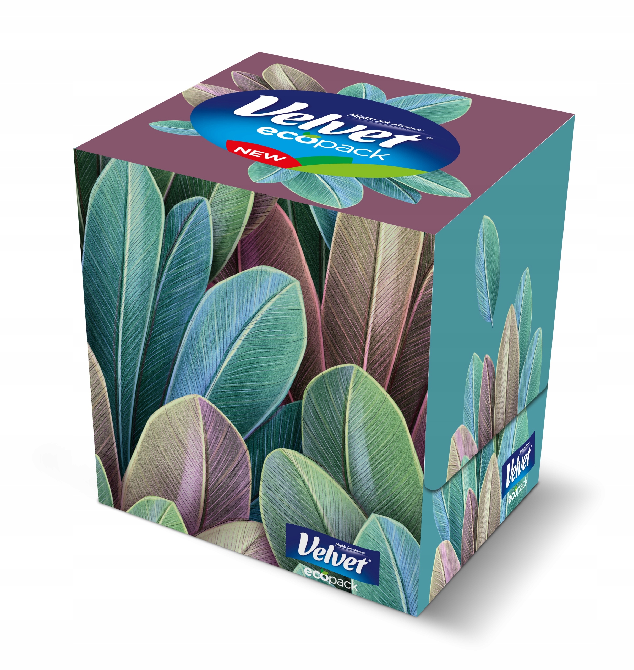 Chusteczki w kartoniku cube Velvet 56szt 3w | biuroweokazje.pl | Zamów w kilka sekund