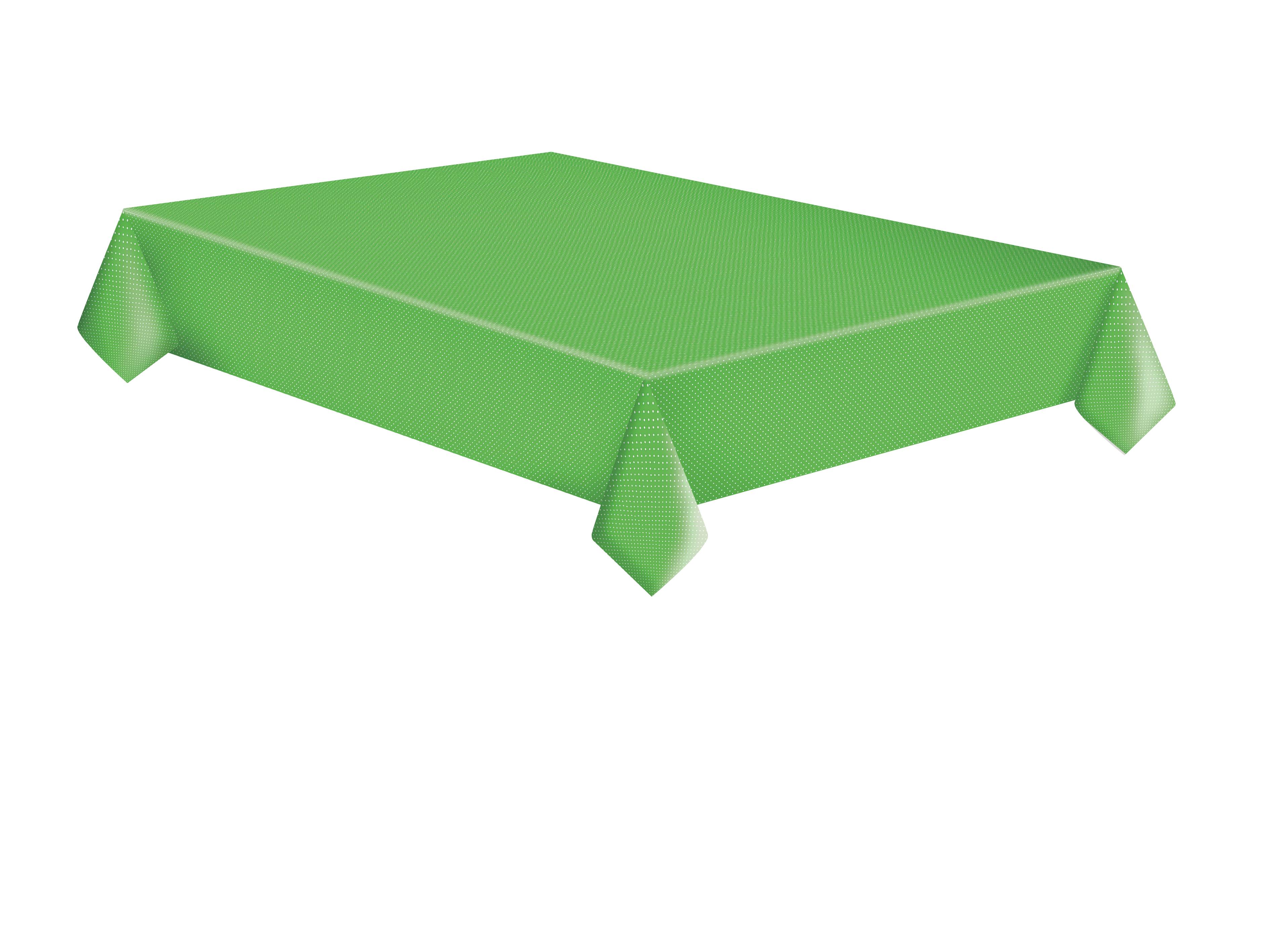 Obrus papierowy White Dots on Green zestaw 1 sztuk. 120 x 180 48 [g/m2] | biuroweokazje.pl | Kup z dostawą!