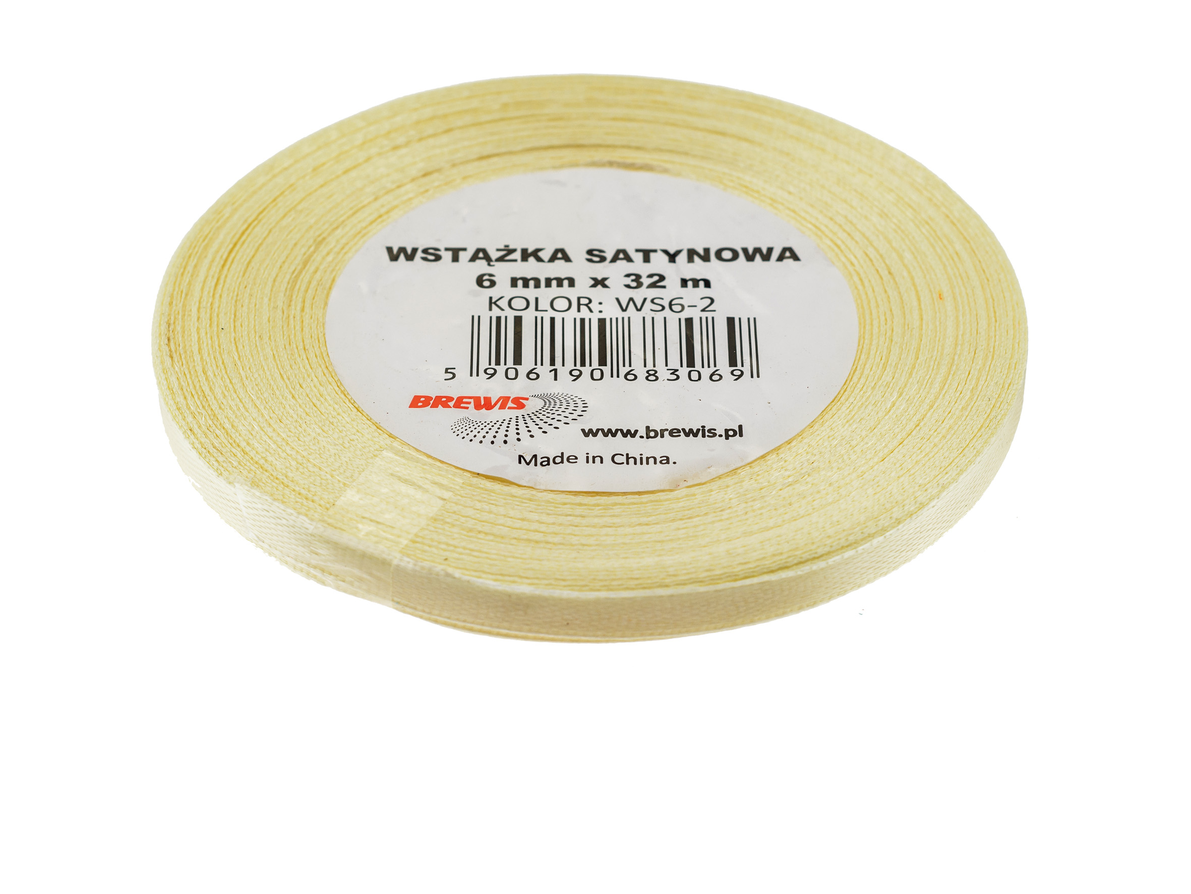 Wstążka Brewis satynowa 6 mm 32 m ecru | biuroweokazje.pl | Zamów bez zwłoki!