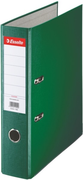 Segregator Esselte A4, ekonomiczny A4 75 mm, zielony | biuroweokazje.pl | Kup wygodnie!