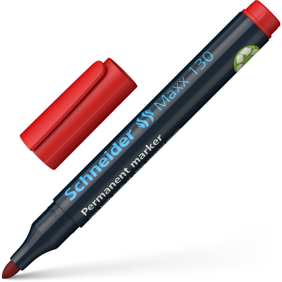 Marker permanentny Schneider maxx 130 czerwony | biuroweokazje.pl | Nie czekaj!