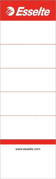 Etykiety grzbietowe do segregatorów Esselte 75 mm, biały zestaw 10 sztuk. | biuroweokazje.pl | Zamów wygodnie!
