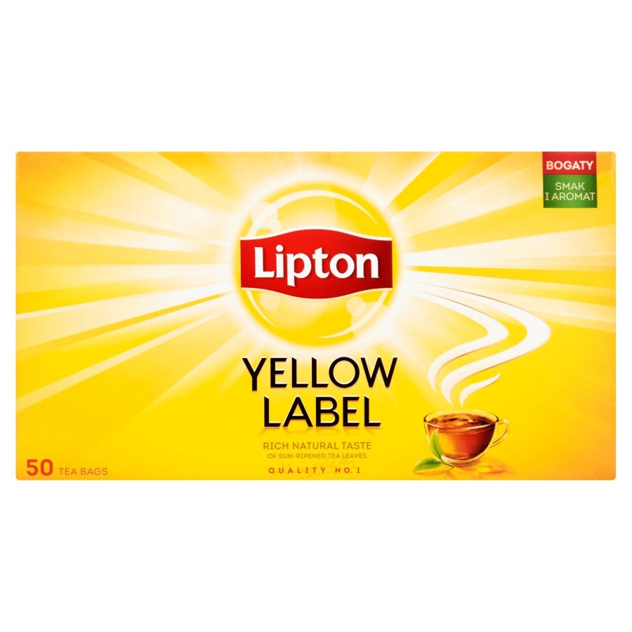 Herbata czarna Lipton yellow label 50 torebek | biuroweokazje.pl | Kup bez wahania!