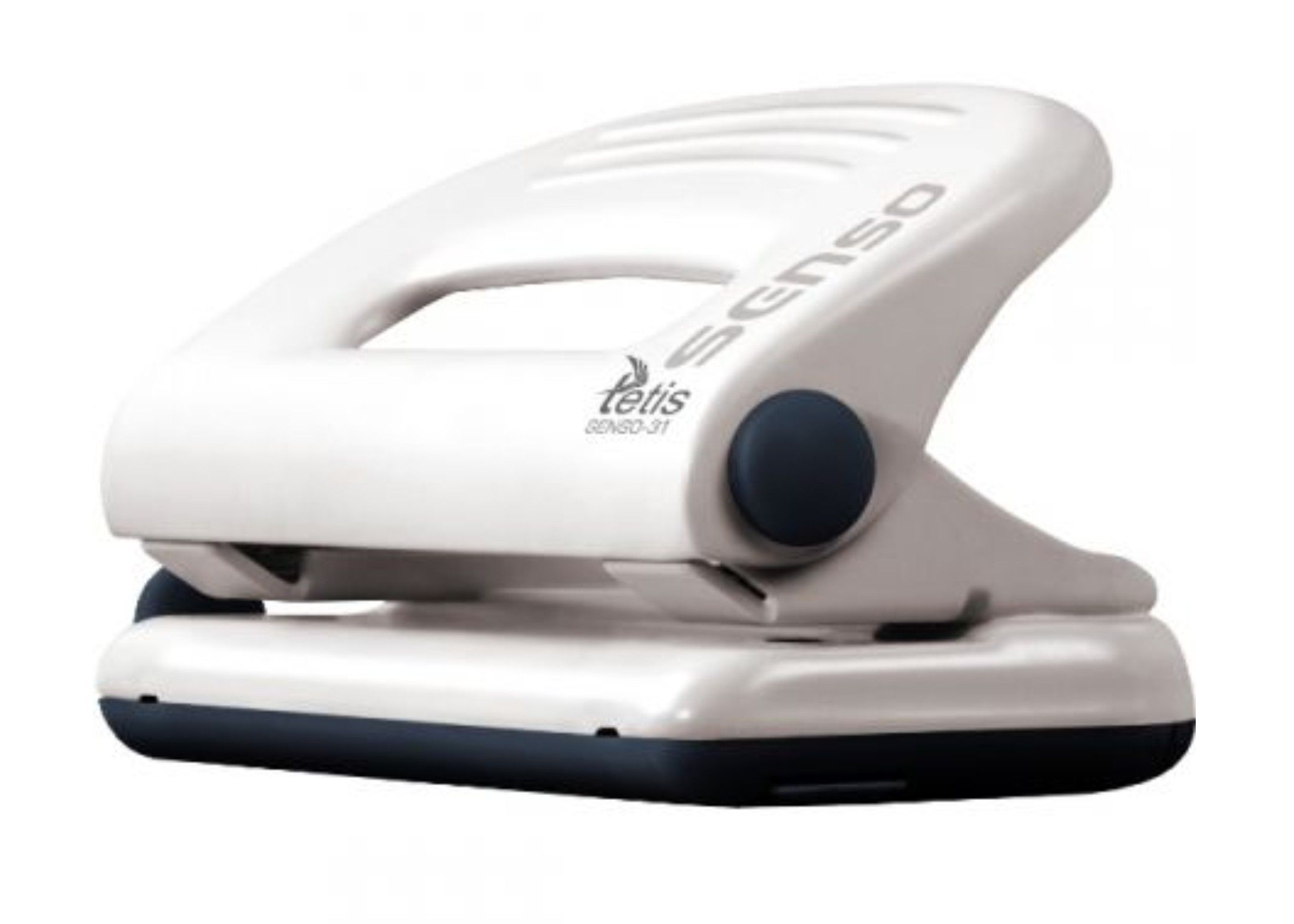 Dziurkacz senso metalowy 31 biało-czarny | biuroweokazje.pl | Wybierz mądrze!