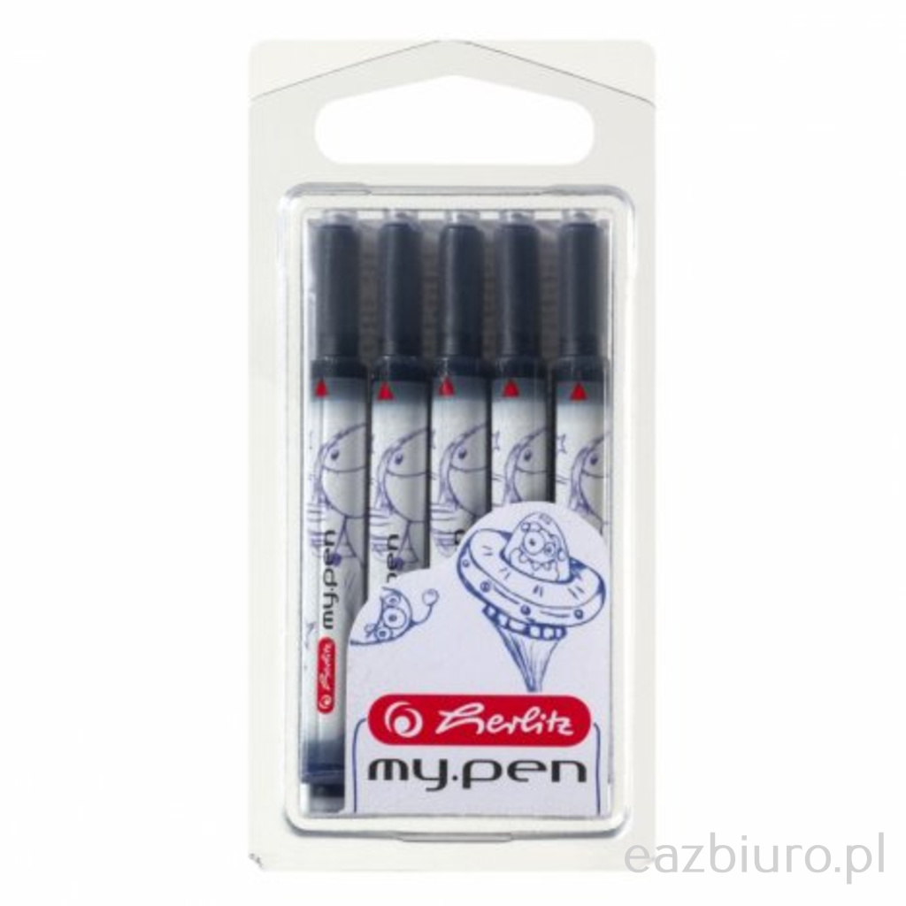 Naboje Herlitz my pen dla leworęcznych zestaw 5 sztuk | biuroweokazje.pl | Kup pewnie!