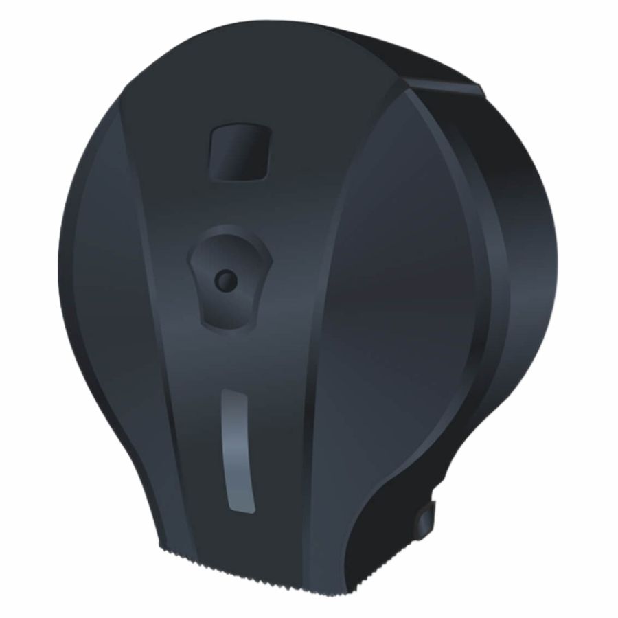 Dozownik papieru toaletowego jumbo czarny | biuroweokazje.pl | Wybierz hit!