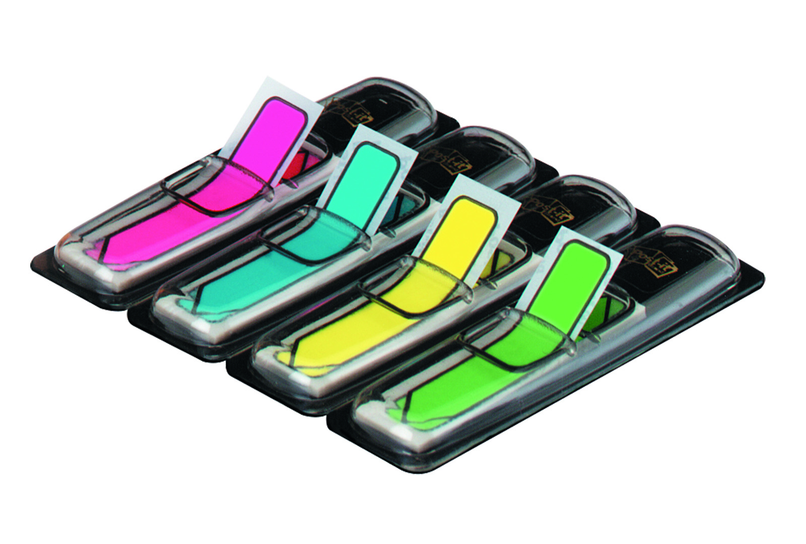 Zakładki indeksujące Post-it (684-arr4) 12 x 43 mm strzałka 4 x 24 kartek mix kolorów | biuroweokazje.pl | Sprawdź cenę!