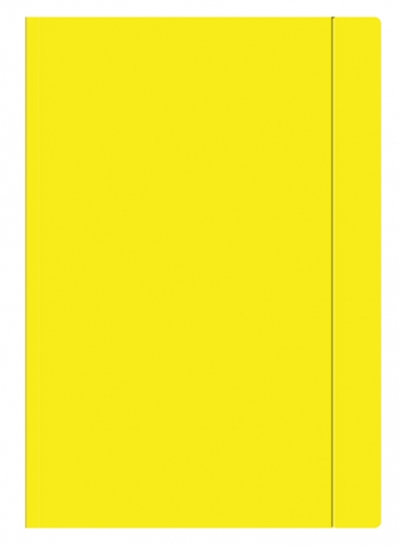 Teczka fluo z gumką żółta A4+ interdruk | biuroweokazje.pl | Kup bez wahania!