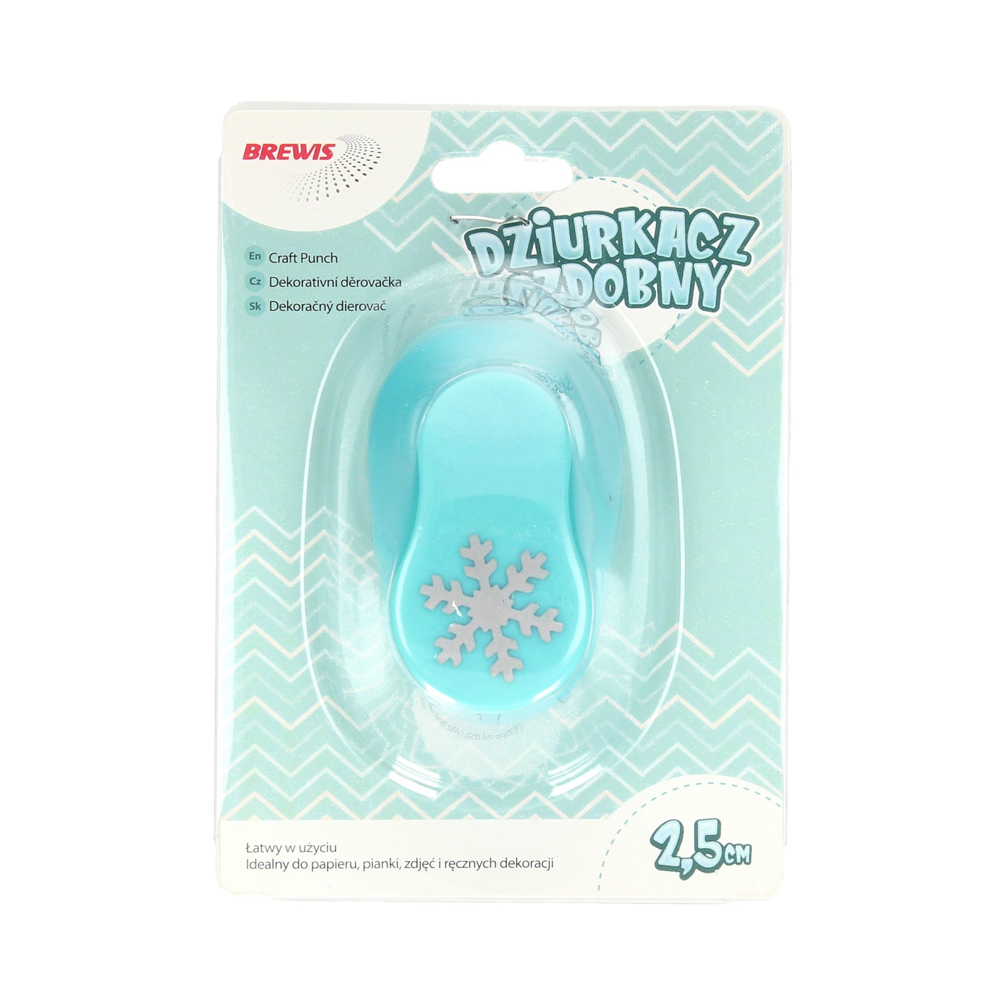 Dziurkacz ozdobny 2,5 cm śnieżynka | biuroweokazje.pl | Zamów natychmiast!