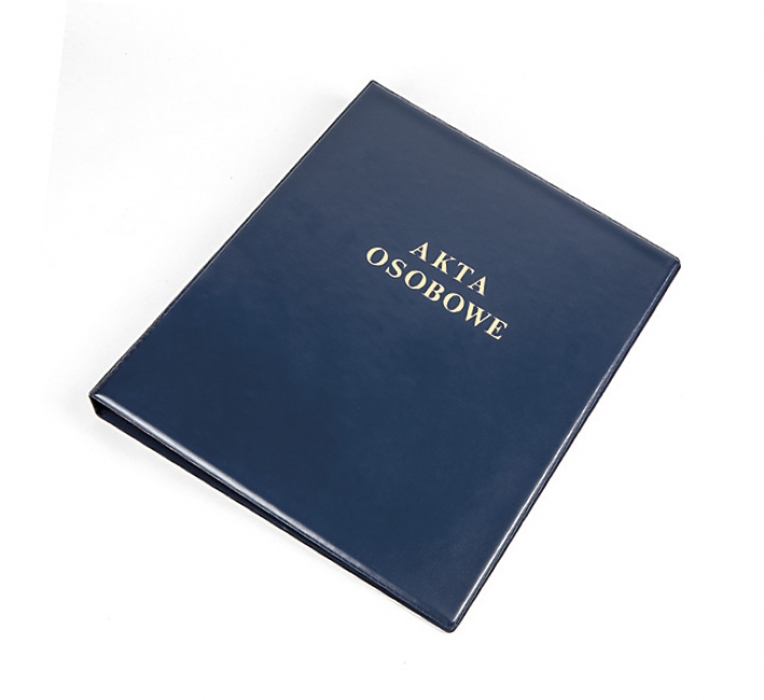 Segregator na akta osobowe Panta Plast pvc A4 granatowy | biuroweokazje.pl | Kup sprytnie!