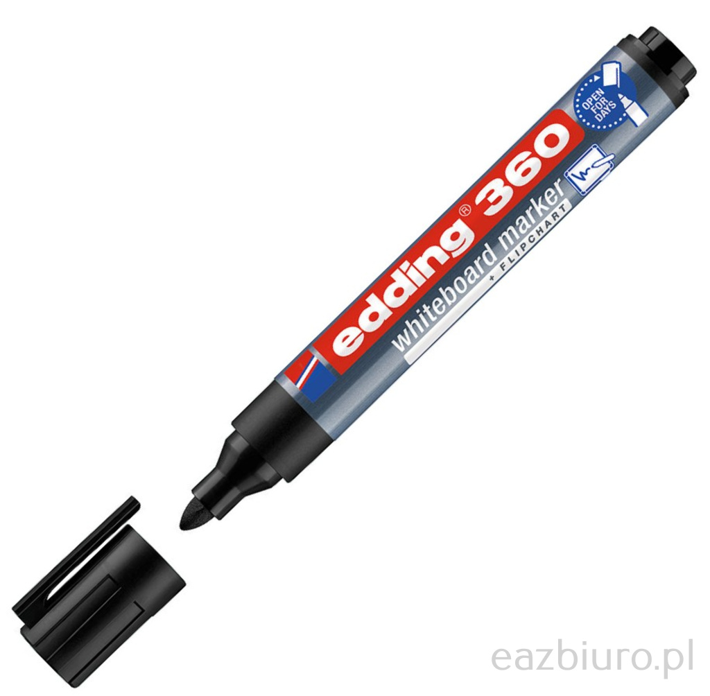 Marker suchościeralny Edding 360 czarny | biuroweokazje.pl | Zamów teraz!