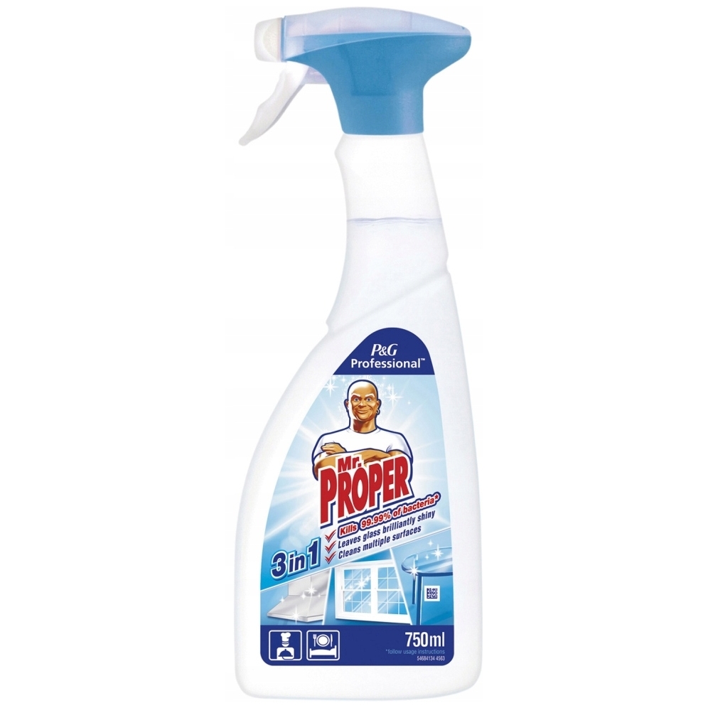 Uniwersalny płyn mr proper, 3w1, do wszystkich powierzchni, z funcją dezynfekcji, 750 ml | biuroweokazje.pl | Kup wygodnie!