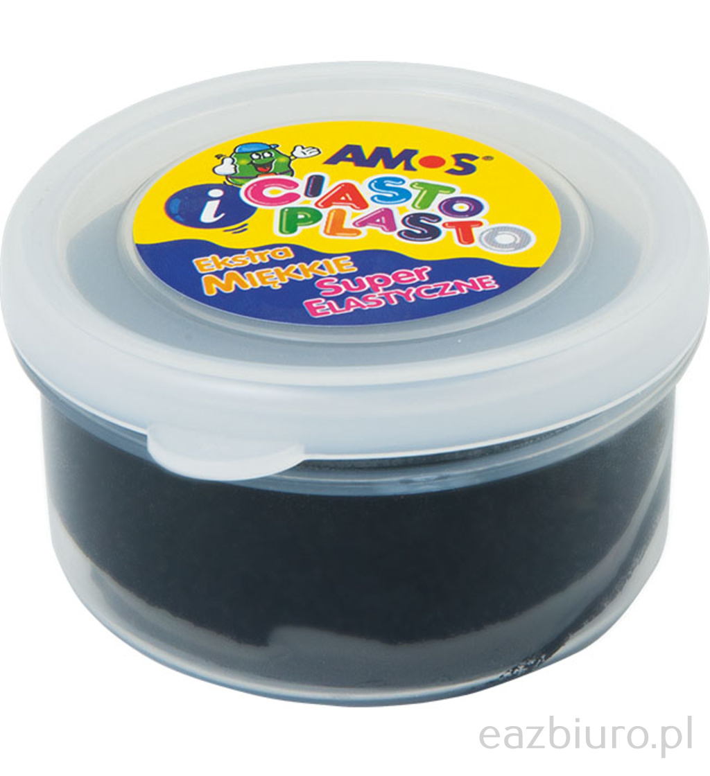 Ciastolina Amos 30 gram czarna | biuroweokazje.pl | Sprawdź co przygotowaliśmy