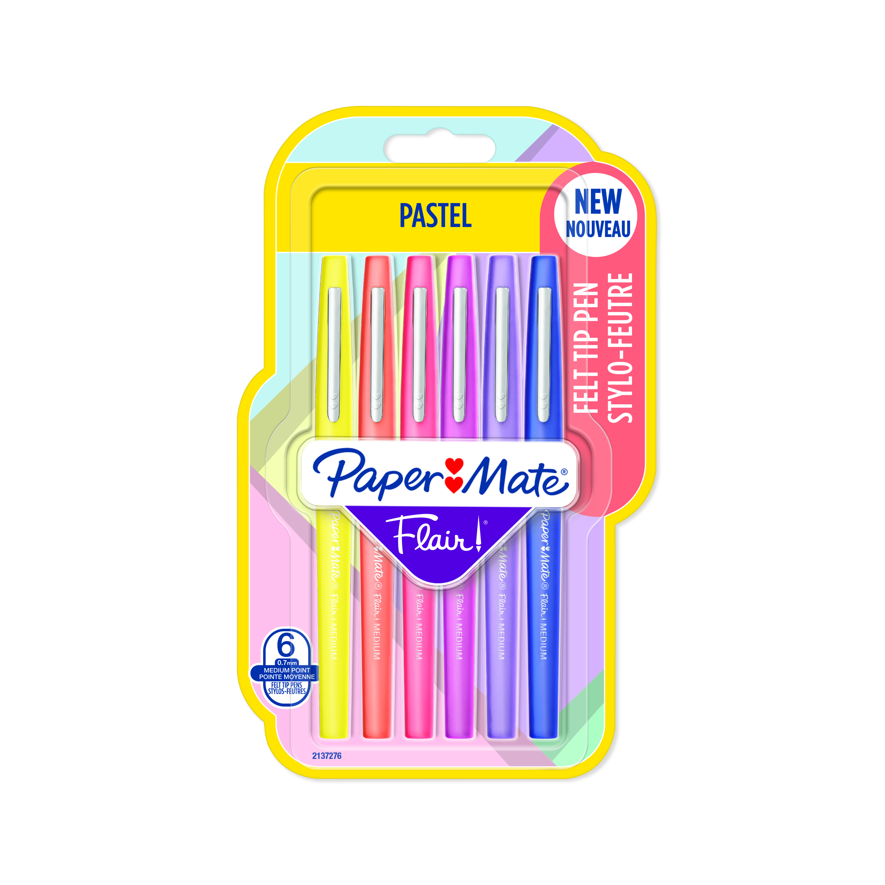 Paper Mate flair pastel 6 na blistrze | biuroweokazje.pl | Zamów od ręki!