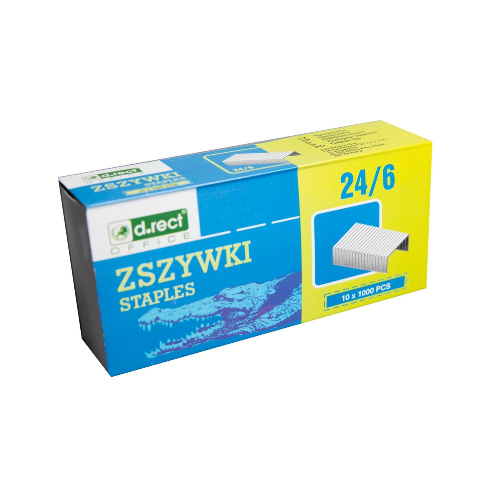 Zszywki ostrzone D Rect 24 6 zestaw 1000 sztuk. | biuroweokazje.pl | Sprawdź ofertę!