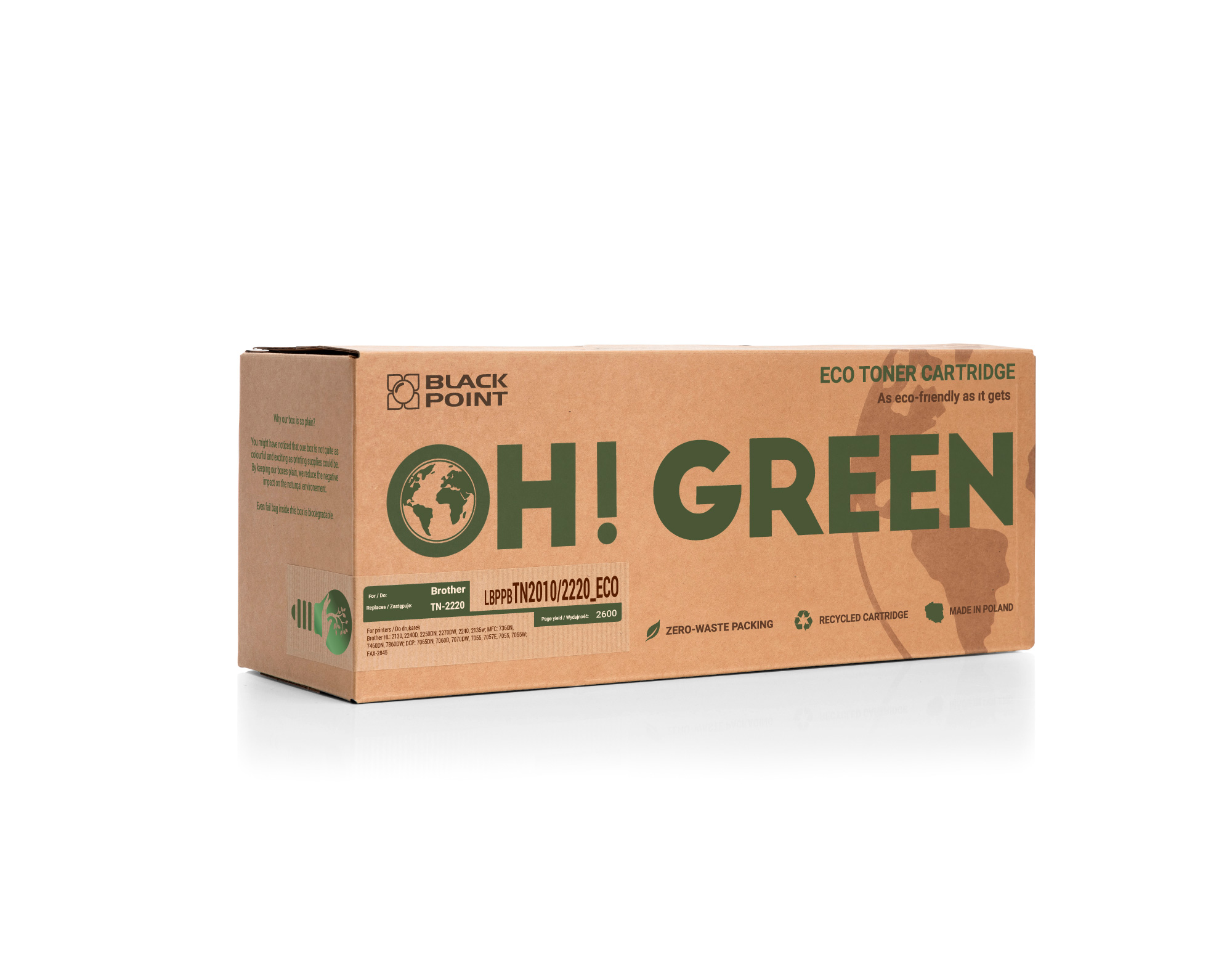 Toner oh green Brother tn-2010 / tn-2220 | biuroweokazje.pl | Zrób zakupy sprytnie