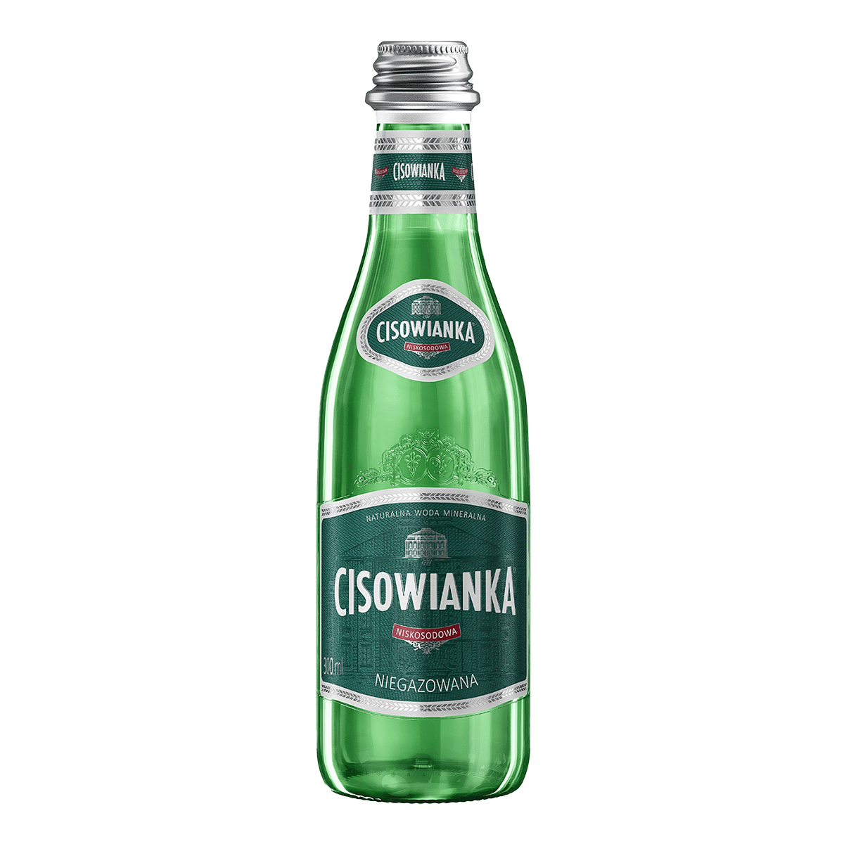 Woda Cisowianka classique, niegazowana, butelka szklana, 0,3 l | biuroweokazje.pl | Kup w promocji!