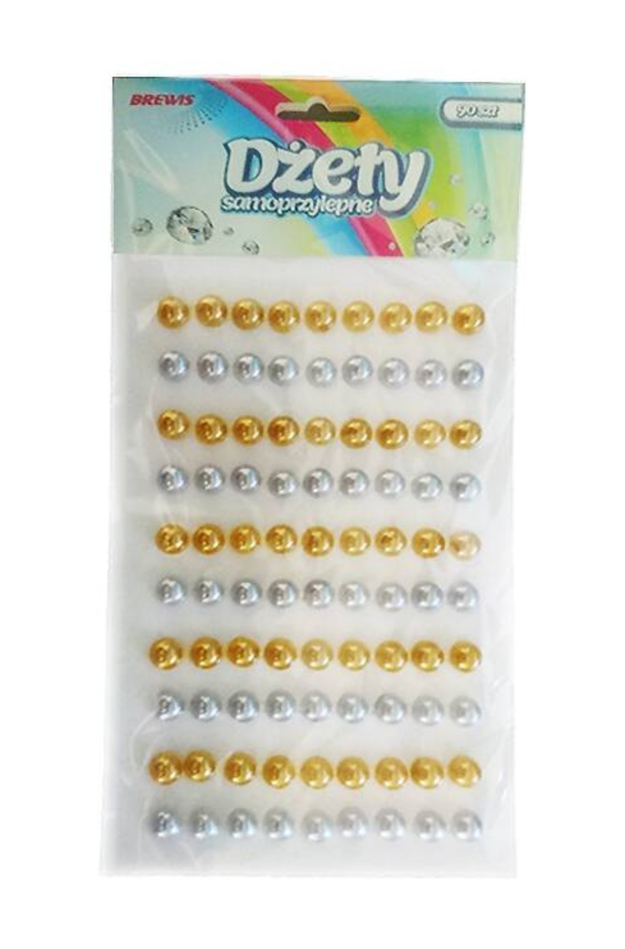 Dżety samoprzylepne 90sz złote srebrne Brewis ds80 | biuroweokazje.pl | Zamów teraz!