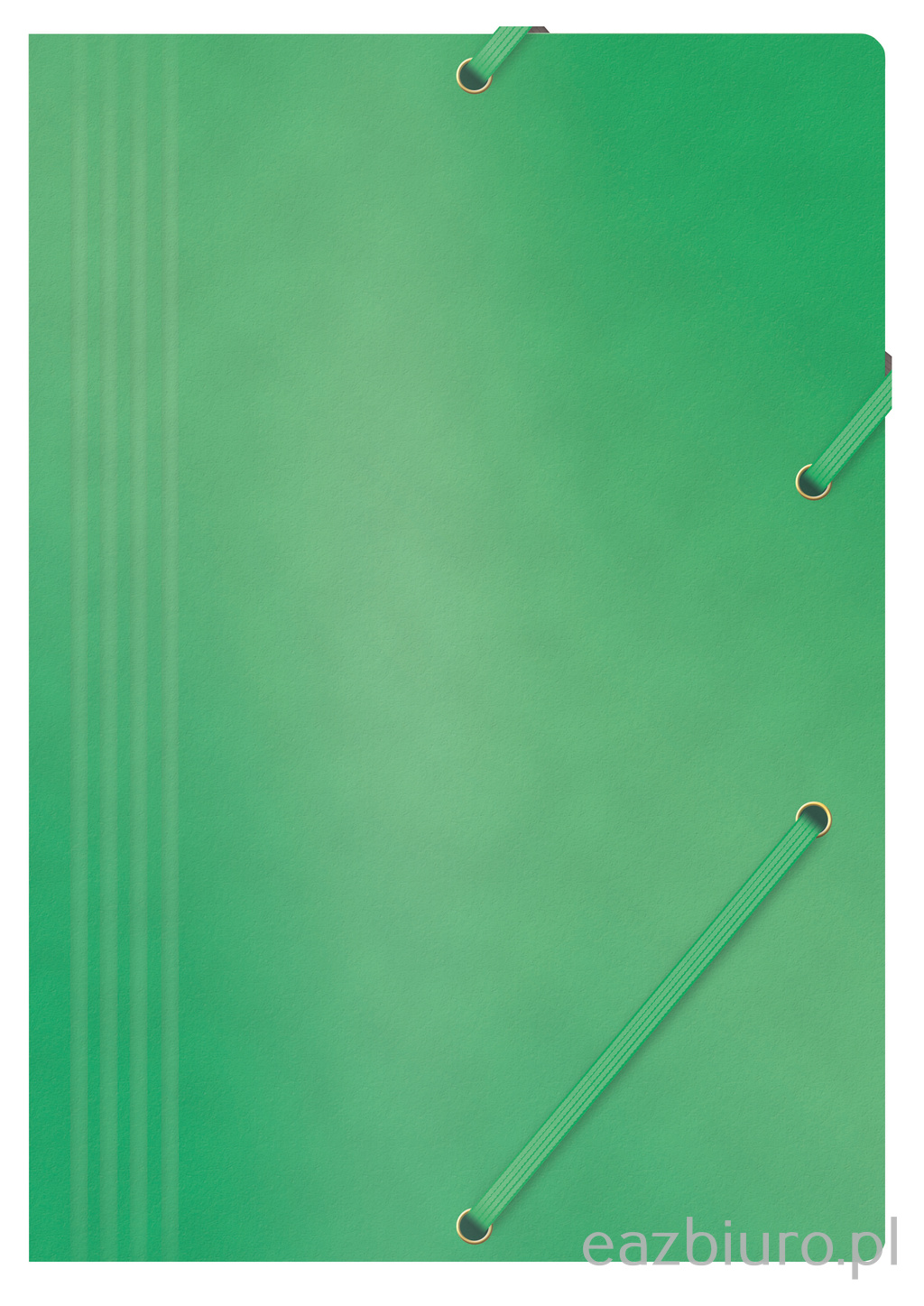 Teczka z gumką Office Products, preszpan, A4, 390gsm, 3-skrzydłowa, zielona | biuroweokazje.pl | Wybierz najlepsze!