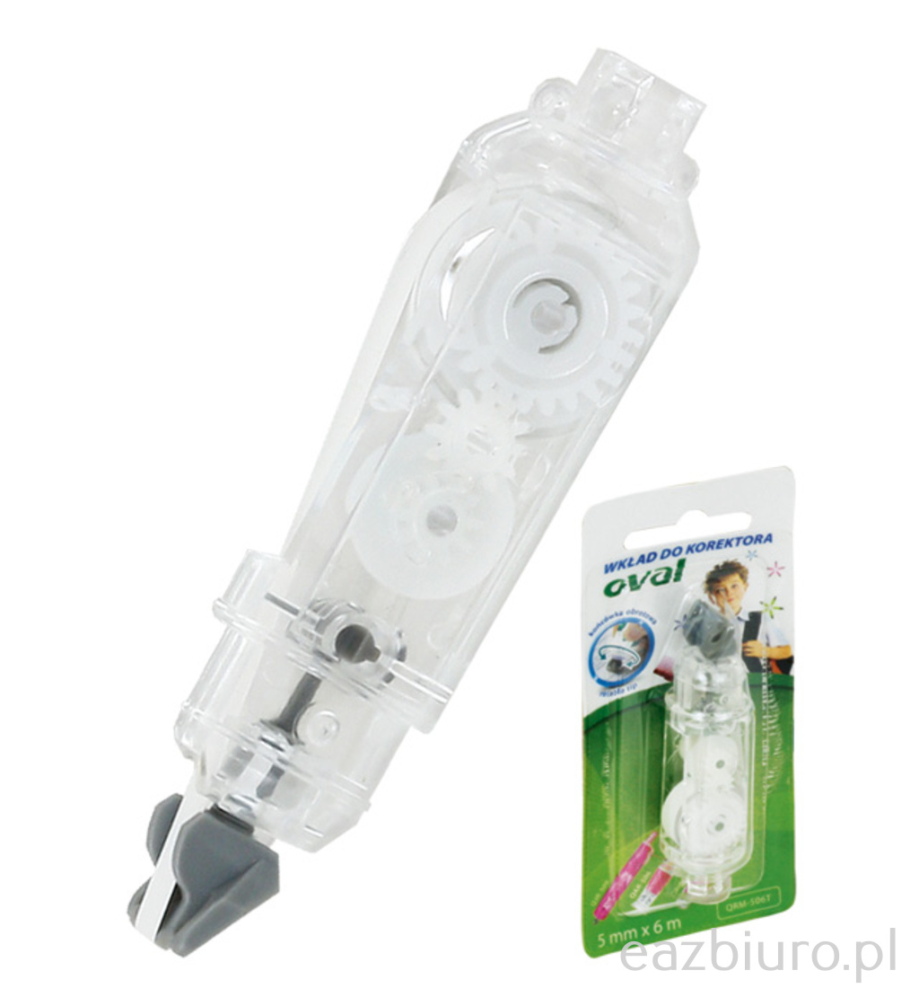 Wkład do korektorów Oval w taśmie 5 mm x 6 m - qrm-506t b wkład | biuroweokazje.pl | Dodaj do koszyka!