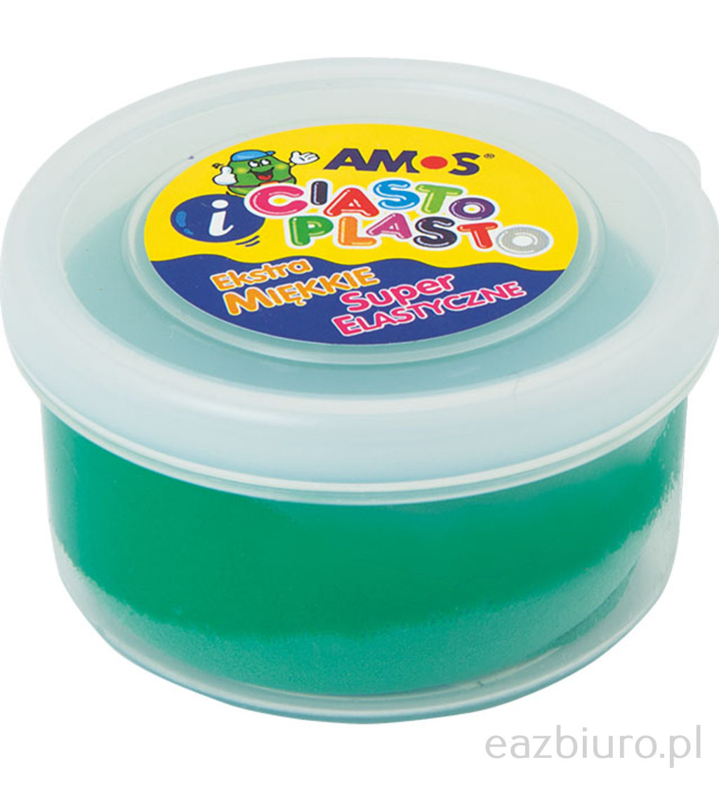 Ciastolina Amos 30 gram zielona | biuroweokazje.pl | Odbierz swoją okazję