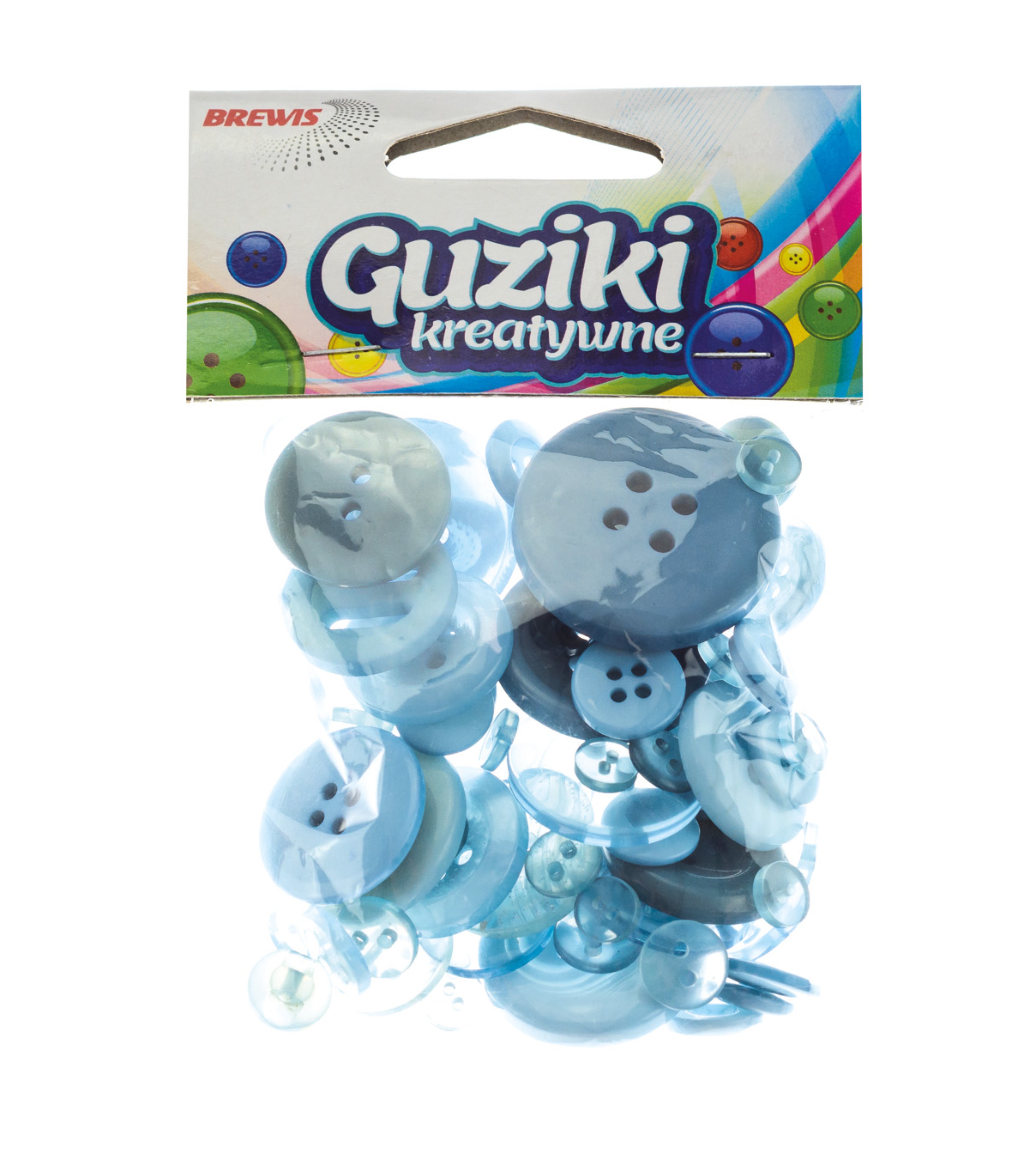 Guziki dekoracyjne gu6 40 g niebieskie | biuroweokazje.pl | Zamów błyskawicznie!