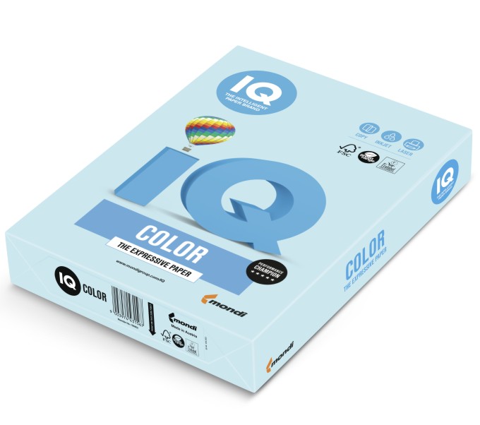 Papier ksero iq color A4 160 g niebieski mb30 | biuroweokazje.pl | Sprawdź ofertę!