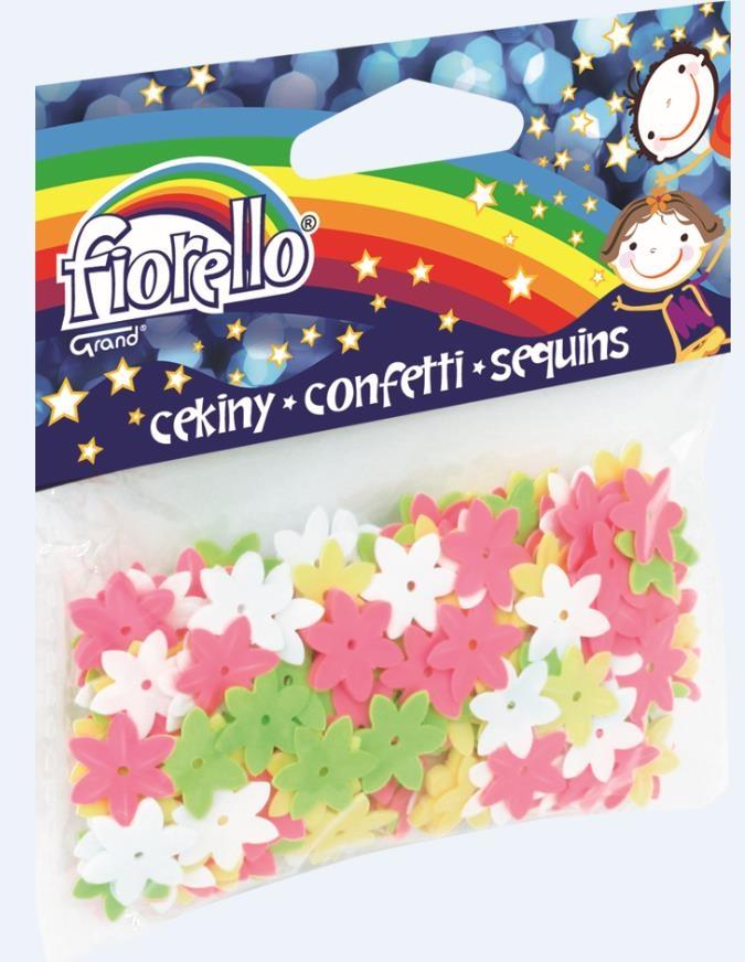 Cekiny confetti gr-C14-14 kwiatek Fiorello | biuroweokazje.pl | Skorzystaj z okazji