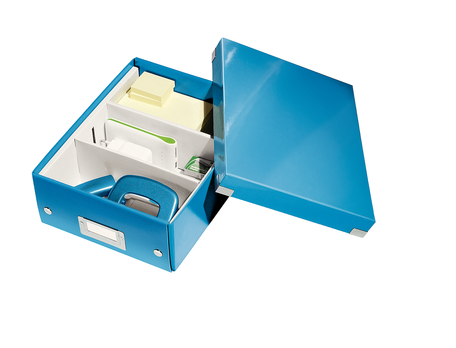 Pudełko z przegródkami Leitz click & store wow, małe kolor niebieski | biuroweokazje.pl | Kup teraz!