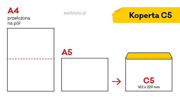 Koperta C5 biała samoprzylepna okno zestaw 500 sztuk | biuroweokazje.pl | Sprawdź ofertę!