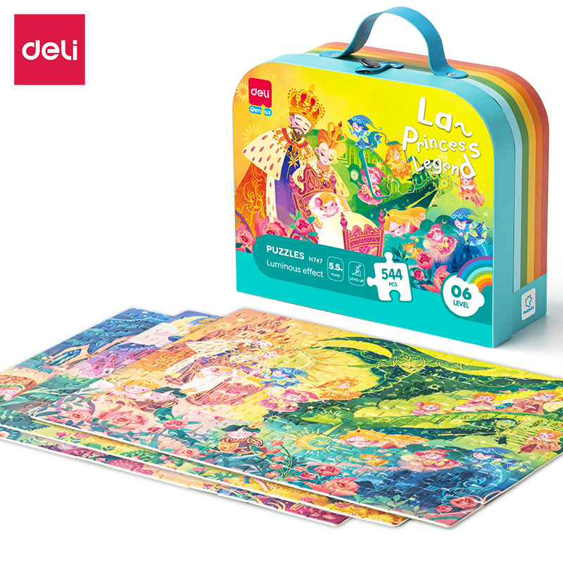 Puzzle Deli EH747 w walizce 544 elementów | biuroweokazje.pl | Zamów taniej!