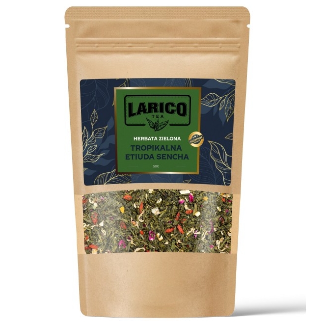Herbata sypana zielona Larico tropikalna etiuda sencha, 50 g | biuroweokazje.pl | Zamów korzystnie!