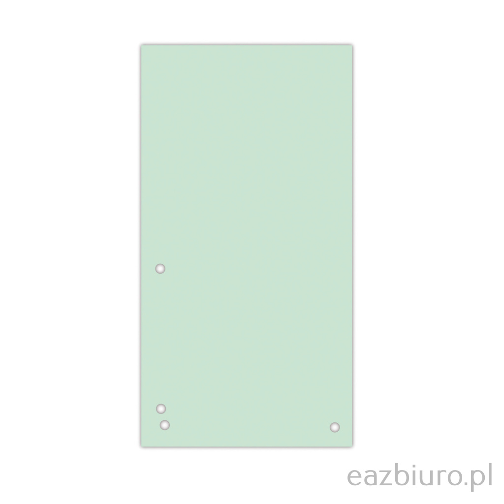 Przekładki do segregatora papierowe 1 3 A4 zielone | biuroweokazje.pl | Nie przegap!